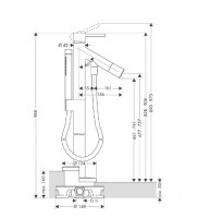 AXOR HANSGROHE STARCK BAÑERA DE PIE